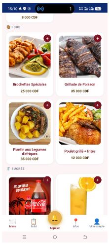 Menu & commande